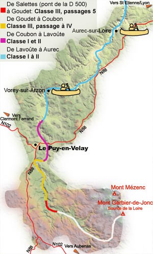 carte canoë